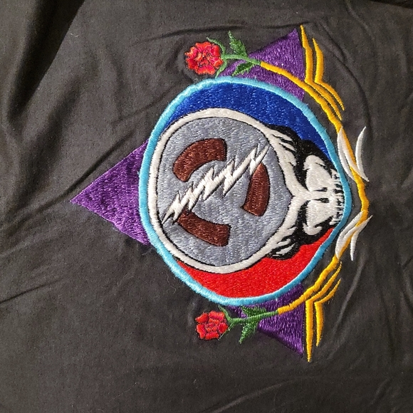 Vintage Greatful Dead embroidered patch single stitch t-shirt - Picture 3 of 11